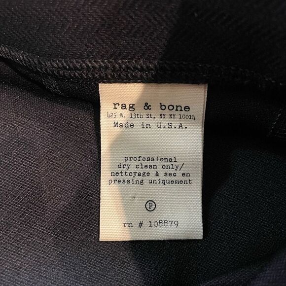 Rag & Bone / Jean The Lawson Black Pant Leggings - Size: Medium - Picture 5 of 10